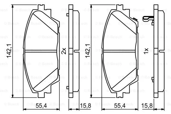 Brake Pad Set, disc brake