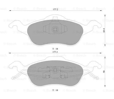 Brake Pad Set, disc brake (0 986 AB9 245)