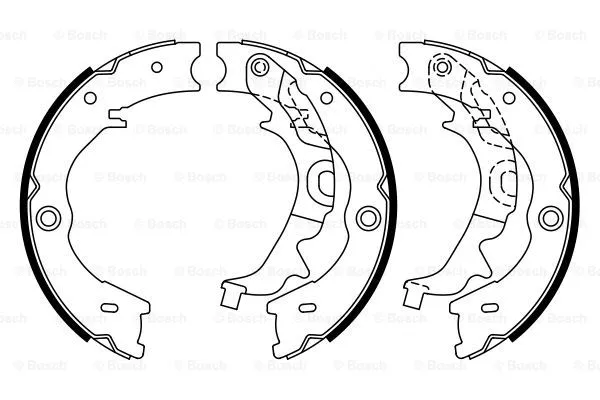Brake Shoe Set, parking brake