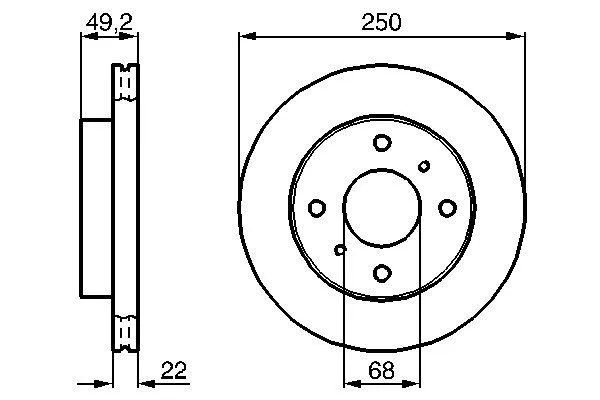 Brake Disc (0 986 478 361)
