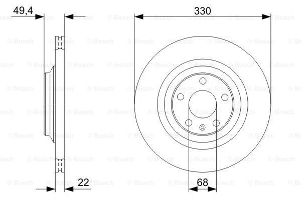 Brake Disc (0 986 479 C64)