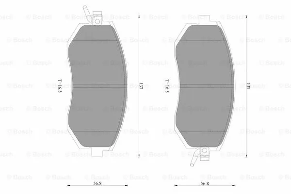 Brake Pad Set, disc brake (0 986 AB3 508)