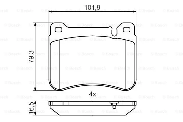 Brake Pad Set, disc brake (0 986 495 471)
