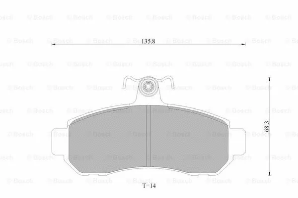 Brake Pad Set, disc brake (0 986 AB9 046)