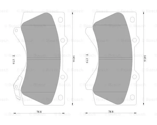 Brake Pad Set, disc brake (0 986 AB9 301)