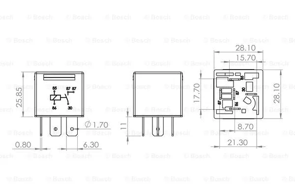 Relay, main current