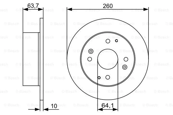Brake Disc (0 986 479 504)
