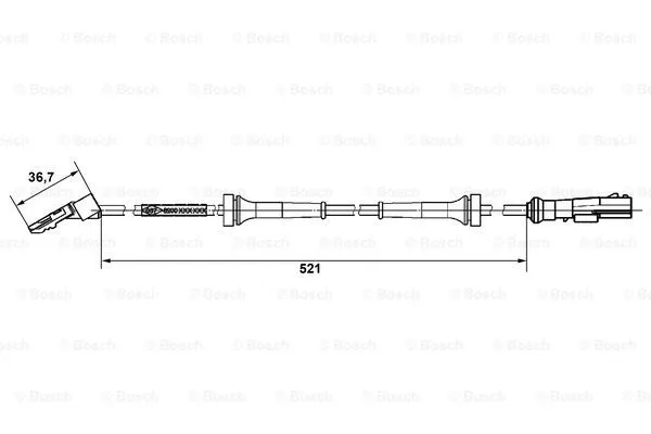 Sensor, wheel speed (0 265 007 937)