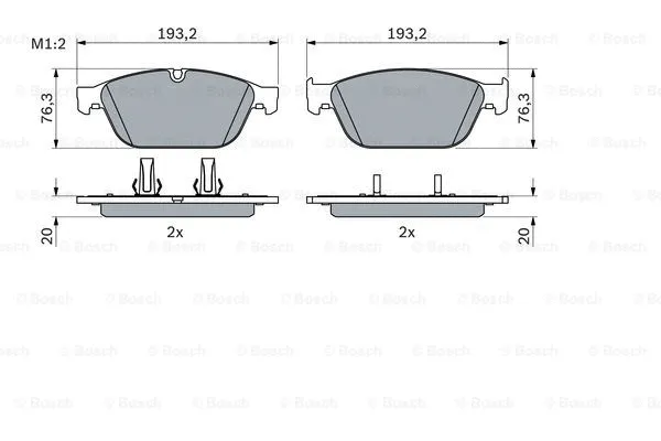 Brake Pad Set, disc brake (0 986 494 988)