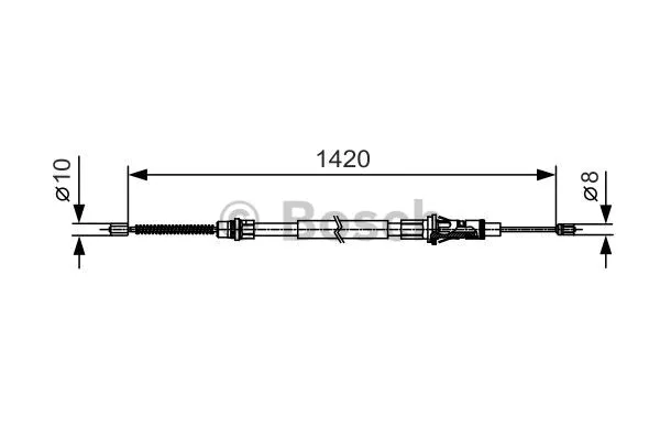 Cable Pull, parking brake (1 987 482 013)