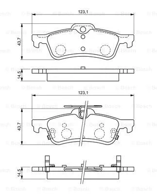 Brake Pad Set, disc brake (0 986 494 719)