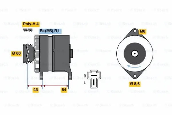 Alternator (0 986 036 441)