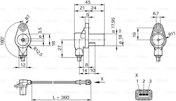 Sensor, crankshaft pulse