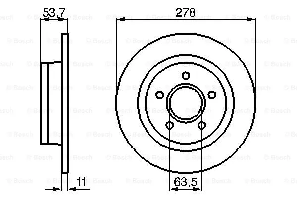 Brake Disc (0 986 479 070)