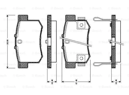 Brake Pad Set, disc brake (0 986 TB2 180)