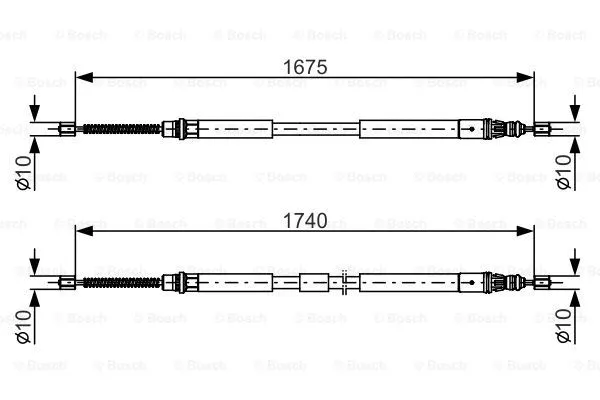 Cable Pull, parking brake (1 987 482 144)