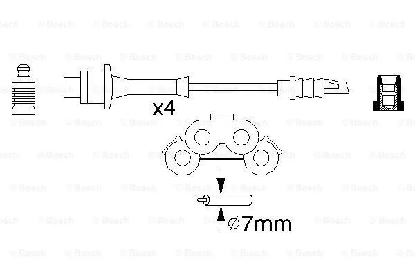Ignition Cable Kit (0 986 356 936)