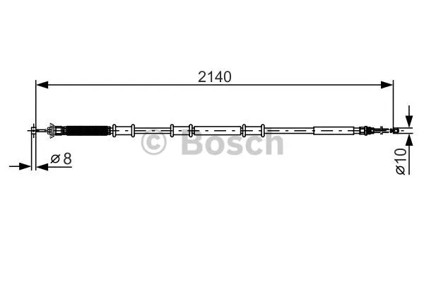 Cable Pull, parking brake (1 987 482 288)