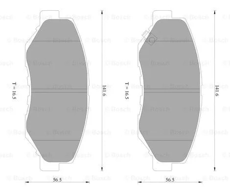 Brake Pad Set, disc brake (0 986 AB2 385)