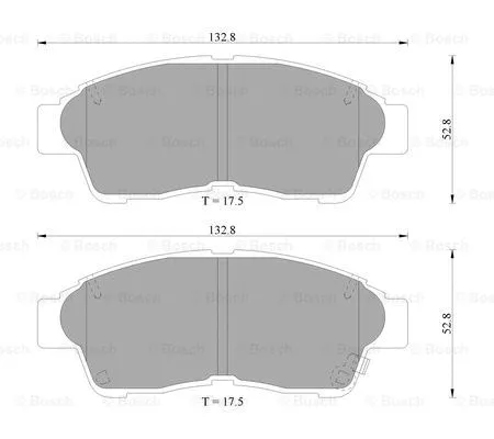 Brake Pad Set, disc brake (0 986 505 962)