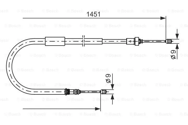 Cable Pull, parking brake (1 987 477 963)