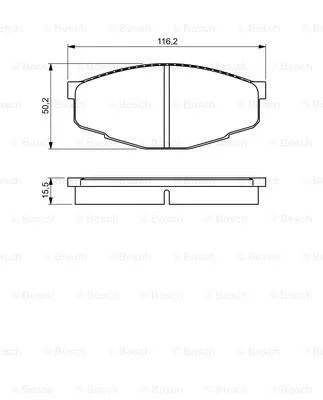 Brake Pad Set, disc brake (0 986 495 331)