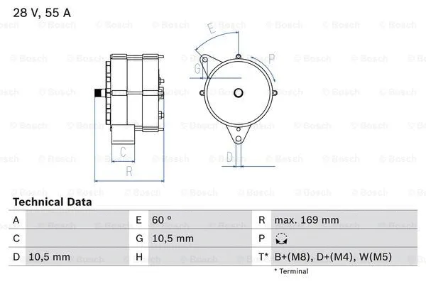 Alternator (0 986 034 070)