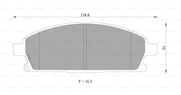 Brake Pad Set, disc brake (0 986 AB9 179)