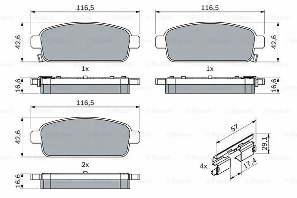 Brake Pad Set, disc brake