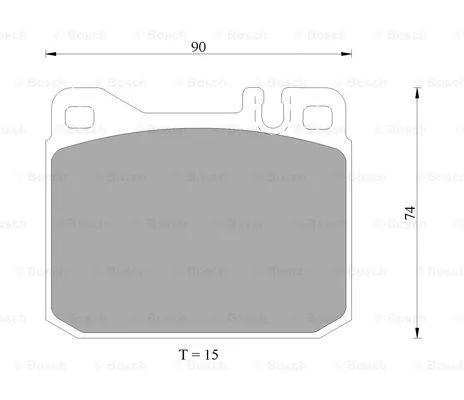 Brake Pad Set, disc brake (0 986 AB4 988)
