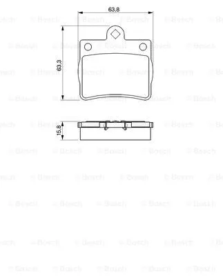 Brake Pad Set, disc brake (0 986 424 497)