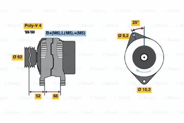 Alternator (0 986 040 061)