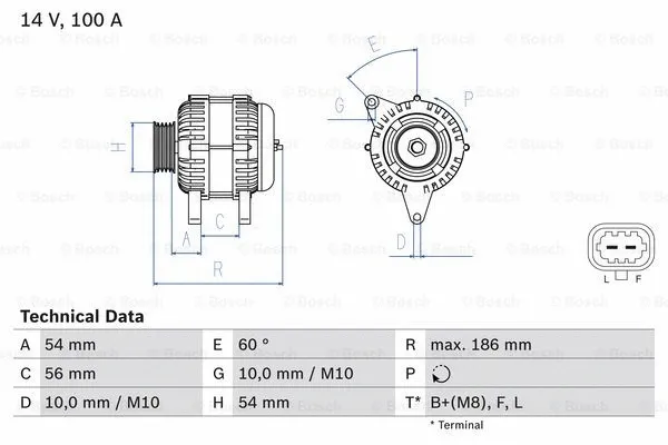 Alternator (0 986 083 400)