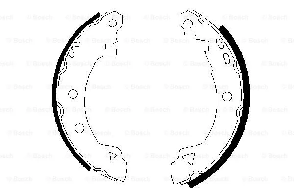 Brake Shoe Set (0 986 487 289)