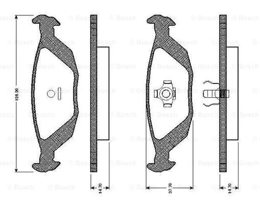 Brake Pad Set, disc brake (0 986 TB2 083)