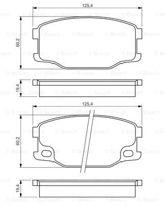 Brake Pad Set, disc brake (0 986 494 442)