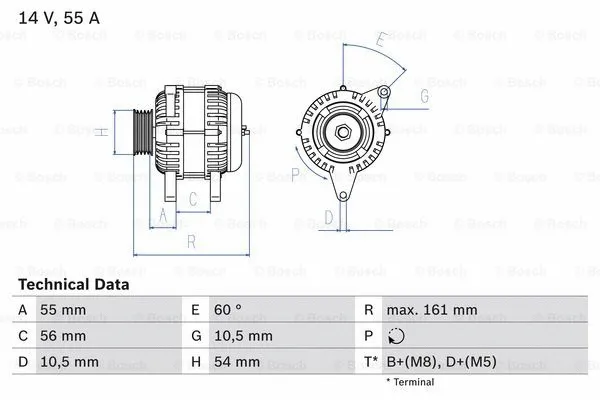 Alternator (0 986 041 820)