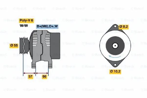 Alternator (0 986 041 351)