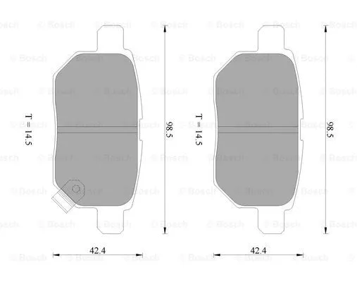 Brake Pad Set, disc brake (0 986 AB2 269)