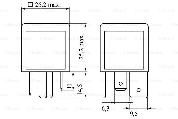 Relay, main current (0 986 332 023)