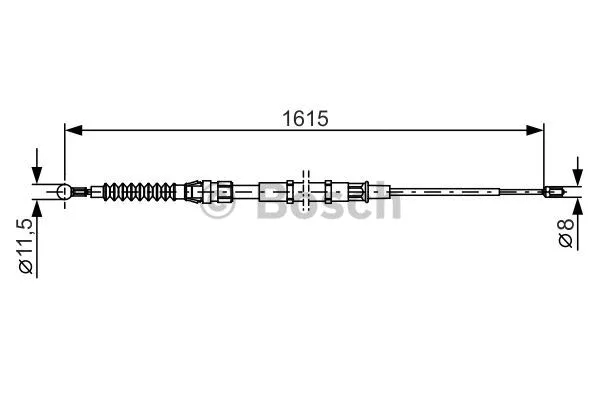 Cable Pull, parking brake (1 987 482 328)