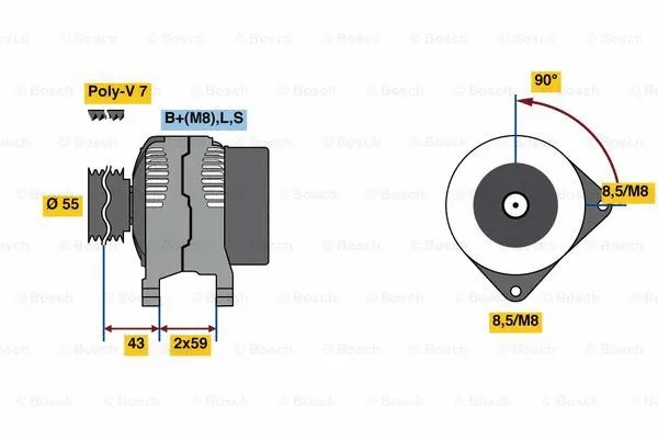 Alternator (0 986 081 220)