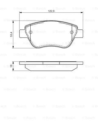 Brake Pad Set, disc brake (0 986 494 132)