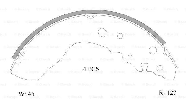 Brake Shoe Set (0 986 AB0 859)