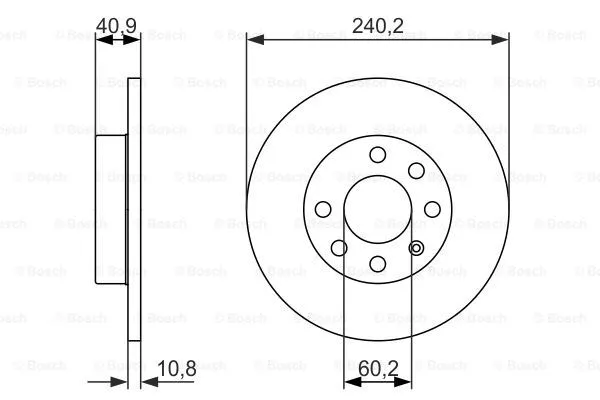 Brake Disc (0 986 479 959)
