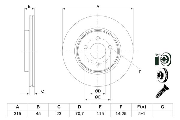 Brake Disc (0 986 479 F85)