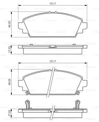 Brake Pad Set, disc brake (0 986 494 414)