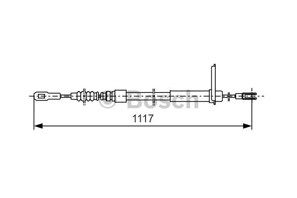 Cable Pull, parking brake (1 987 477 750)