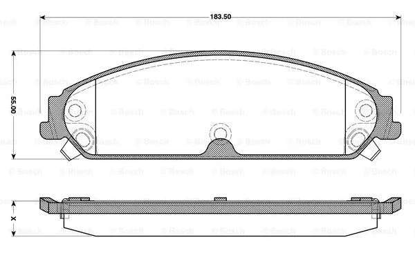 Brake Pad Set, disc brake (0 986 TB3 119)