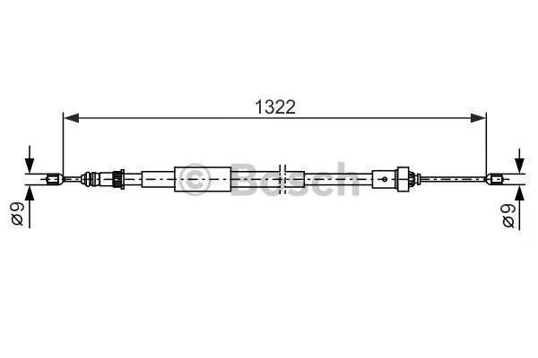 Cable Pull, parking brake (1 987 482 385)